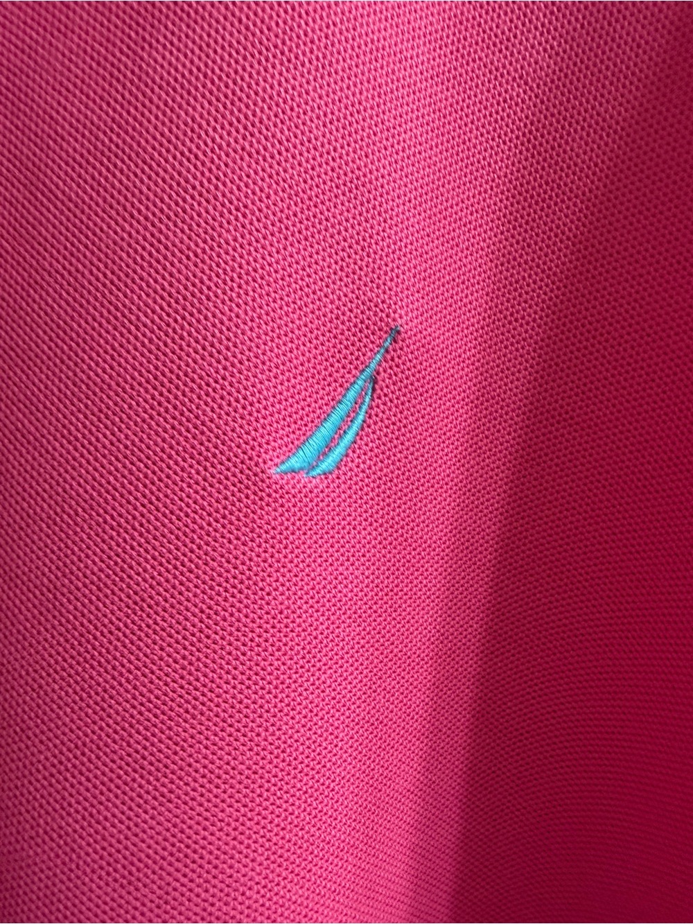 Nautica True Deck Men’s Hot Pink Short-Sleeve Pique Polo XL Preppy Coastal - Picture 3 of 8